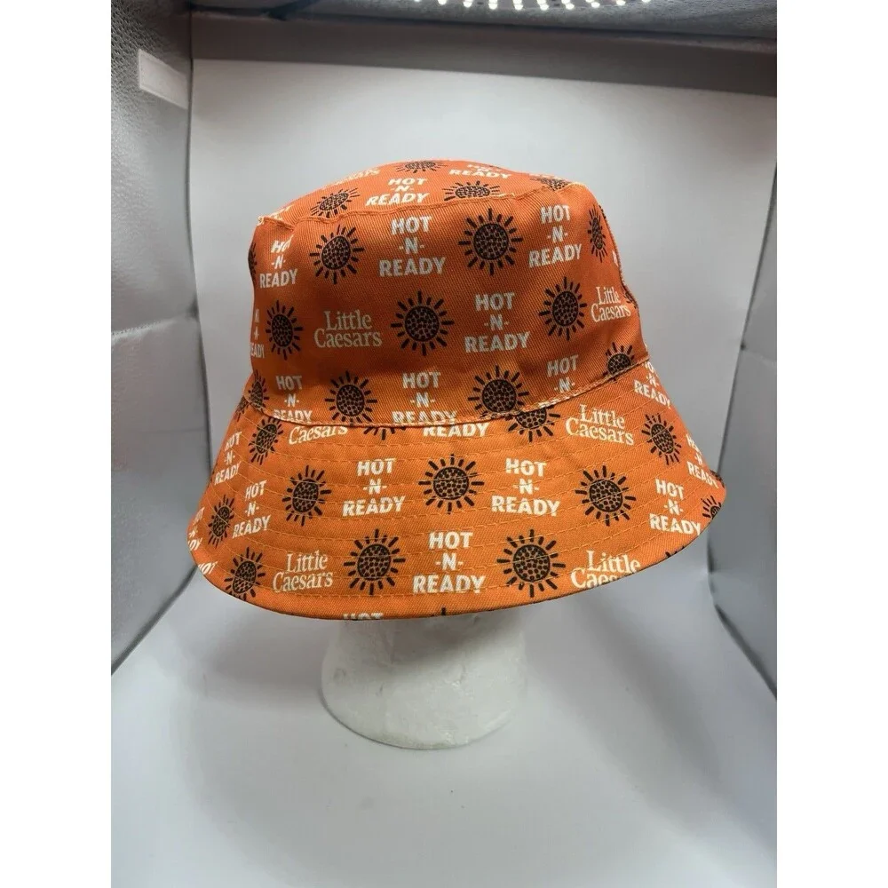 Little Caesars Pizza Promotional Pepsi Pineapple Bucket Hat  Reversible NWOT